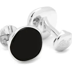 Ox and Bull Trading Co. Sterling Silver Classic Formal Onyx Stud Set