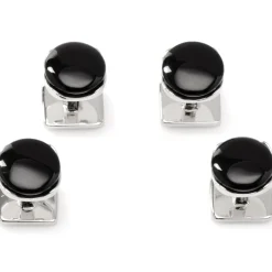 Ox and Bull Trading Co. Sterling Silver Classic Formal Onyx Stud Set