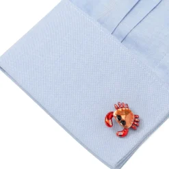 Deakin & Francis Sterling Silver Crab Cufflinks
