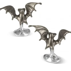 Deakin & Francis Sterling Silver ‘Creepy’ Bat Cufflinks