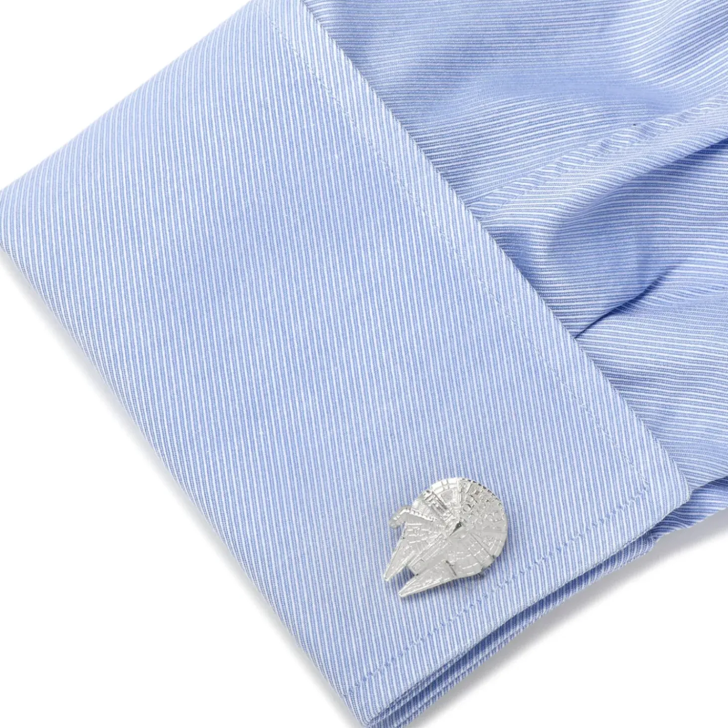 Star Wars Sterling Silver 3D Millennium Falcon Cufflinks