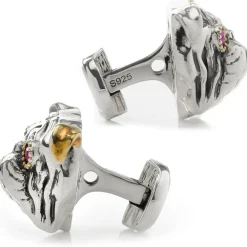 Ox and Bull Trading Co. Sterling Silver English Bulldog Cufflinks