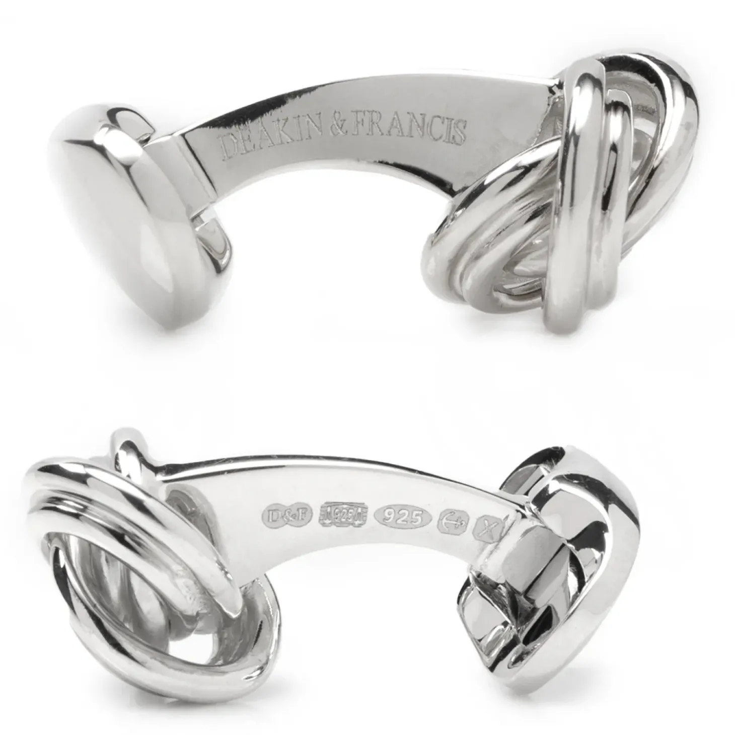 Deakin & Francis Sterling Silver Knot Cufflinks
