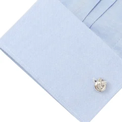 Deakin & Francis Sterling Silver Knot Cufflinks