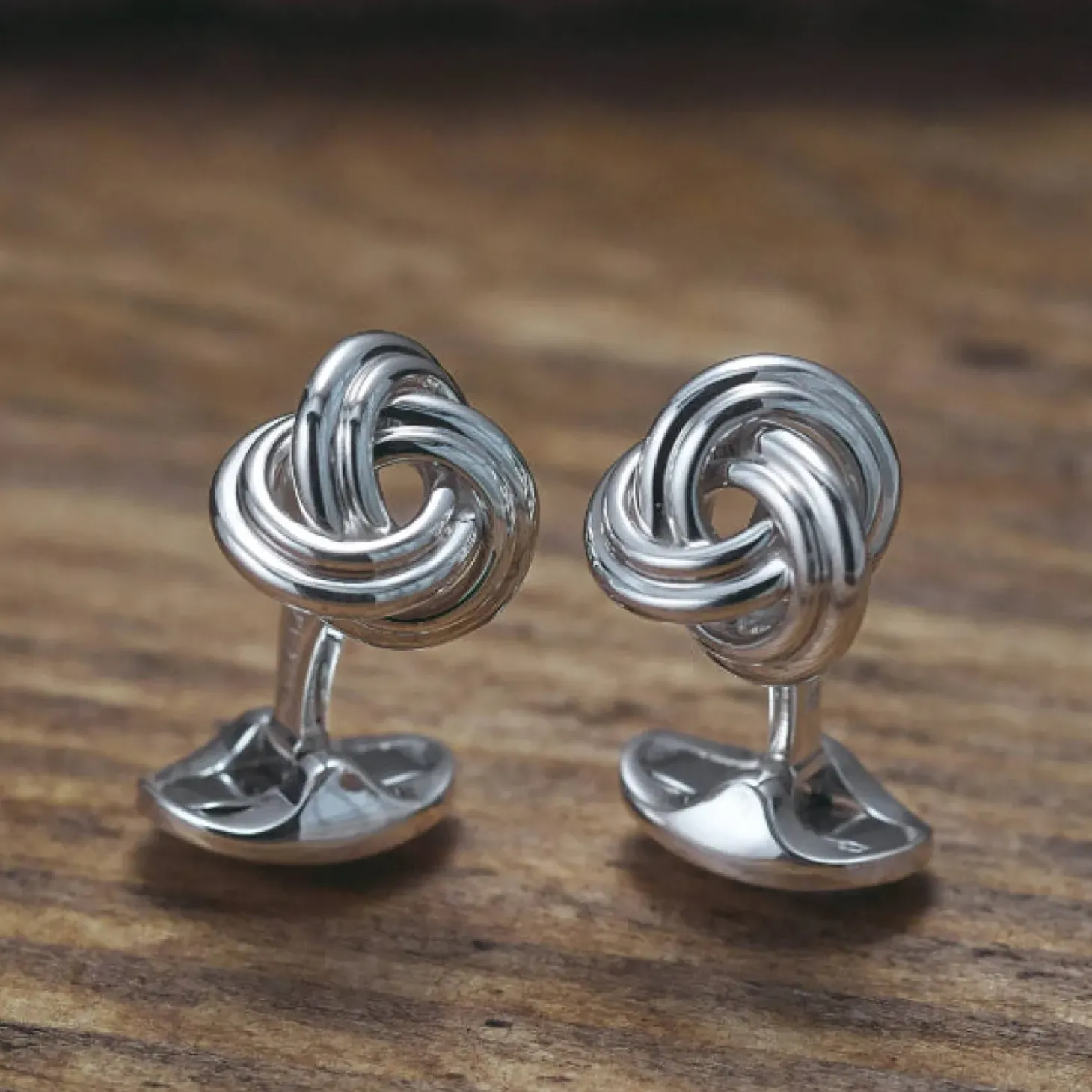 Deakin & Francis Sterling Silver Knot Cufflinks