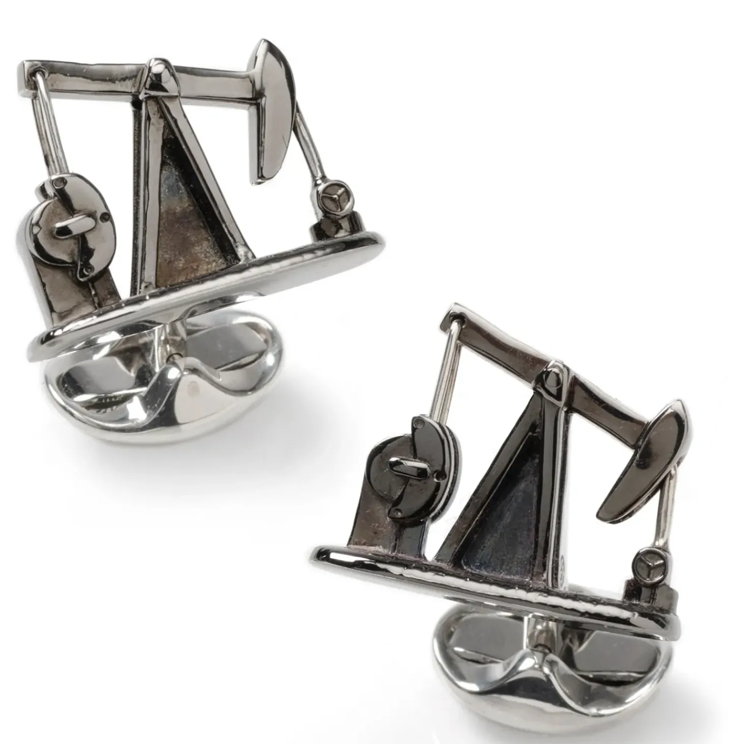 Deakin & Francis Sterling Silver Nodding Donkey Cufflinks