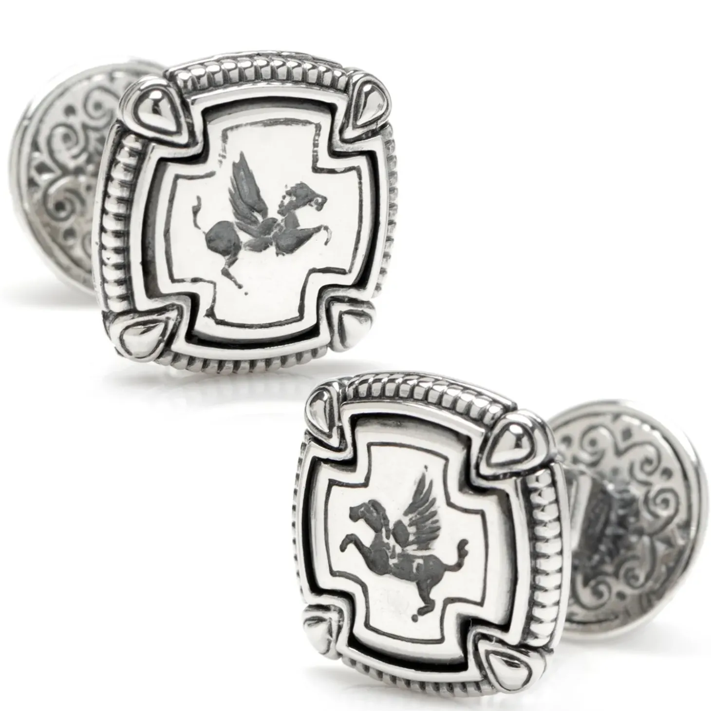 Konstantino Sterling Silver Pegasus Cufflinks