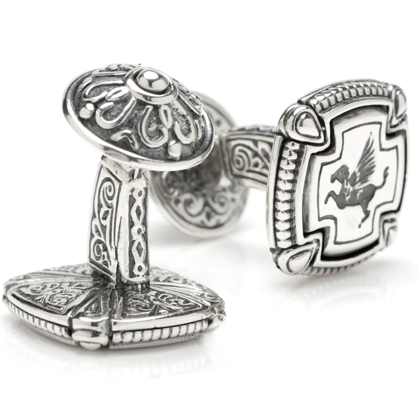 Konstantino Sterling Silver Pegasus Cufflinks