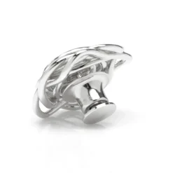 Ox and Bull Trading Co. Sterling Silver Rhodium Plated Rose Lapel Pin