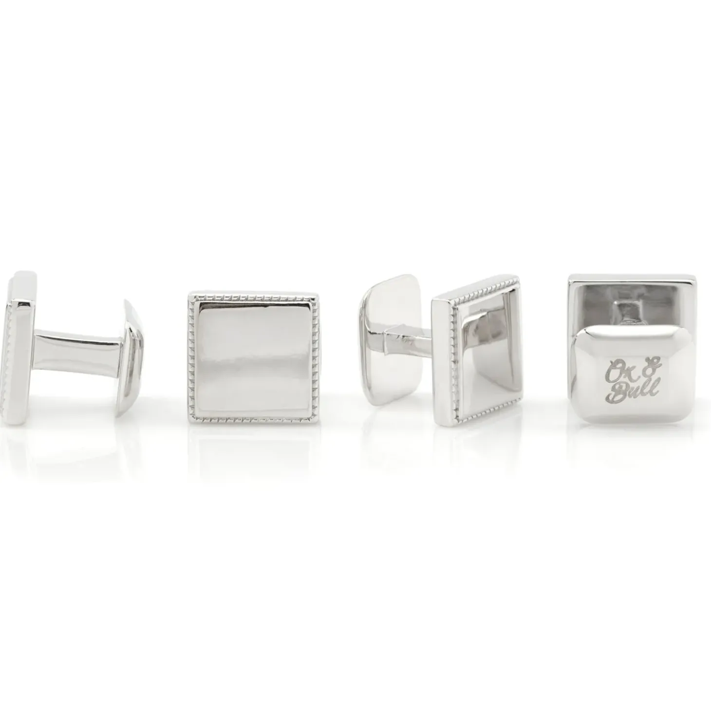 Ox and Bull Trading Co. Sterling Silver Rope Square Studs
