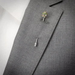 Ox and Bull Trading Co. Sterling Silver Skull Stick Pin