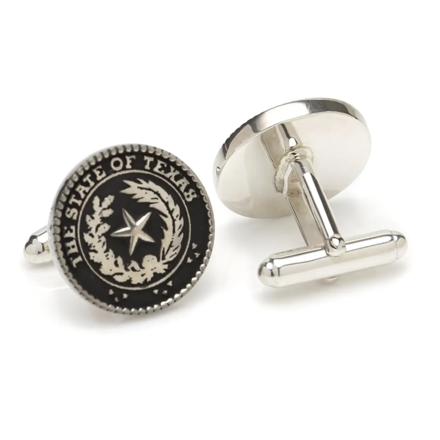 Max Lang Sterling Texas State Seal Cufflinks