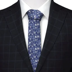 Disney Stitch Blue Tropical Mens Tie