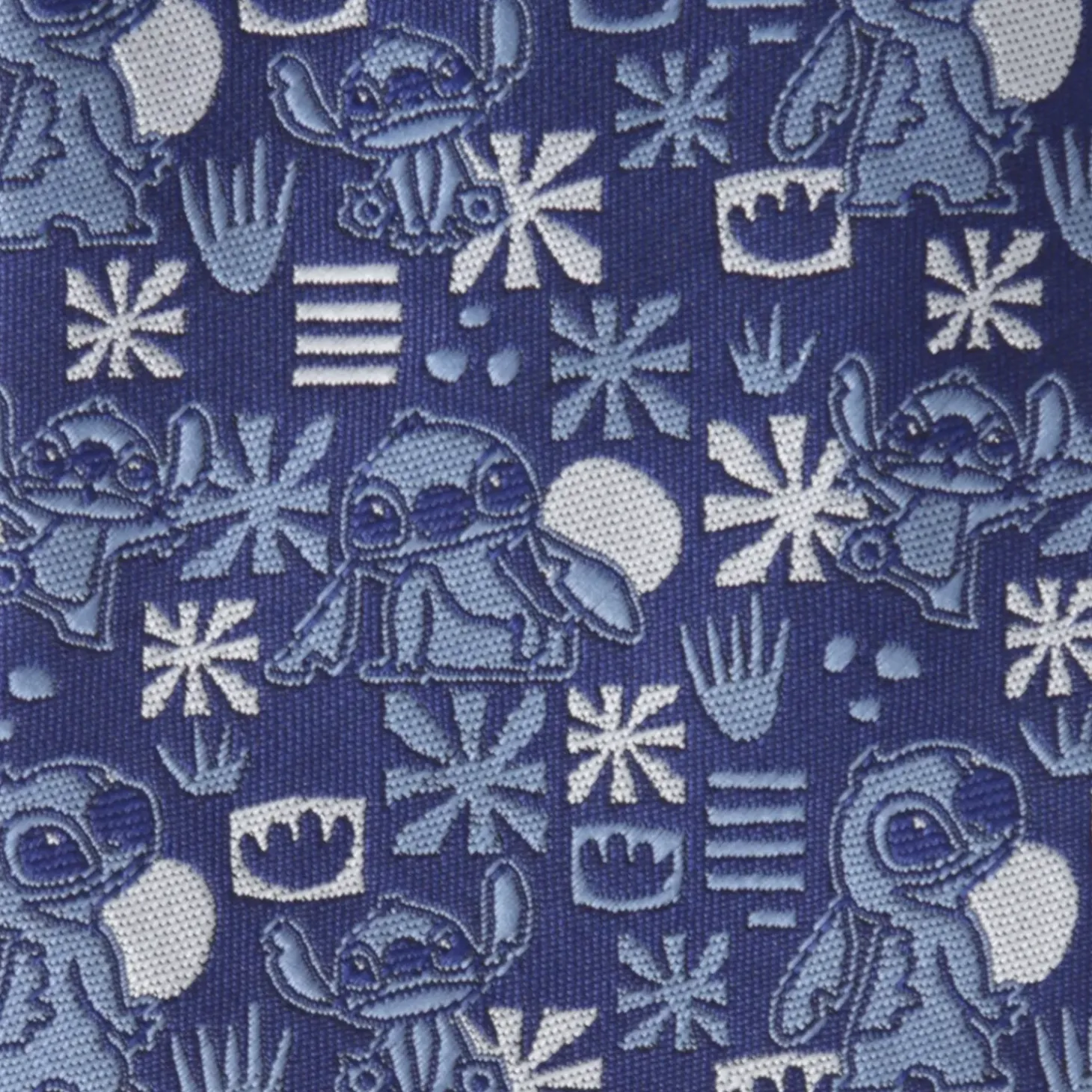Disney Stitch Blue Tropical Mens Tie
