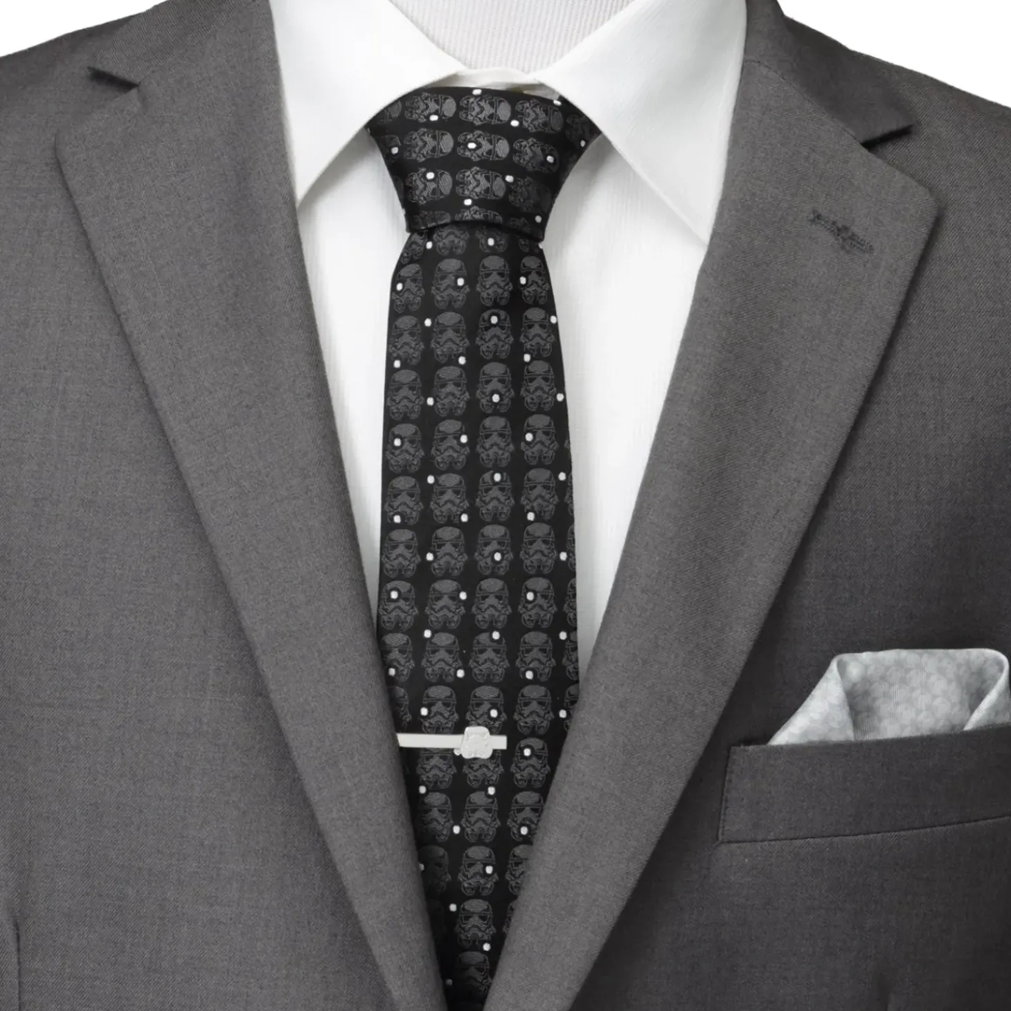 Star Wars Stormtrooper Black Dot Men's Tie
