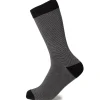 Ox and Bull Trading Co. Striped Gray Black Men's Socks