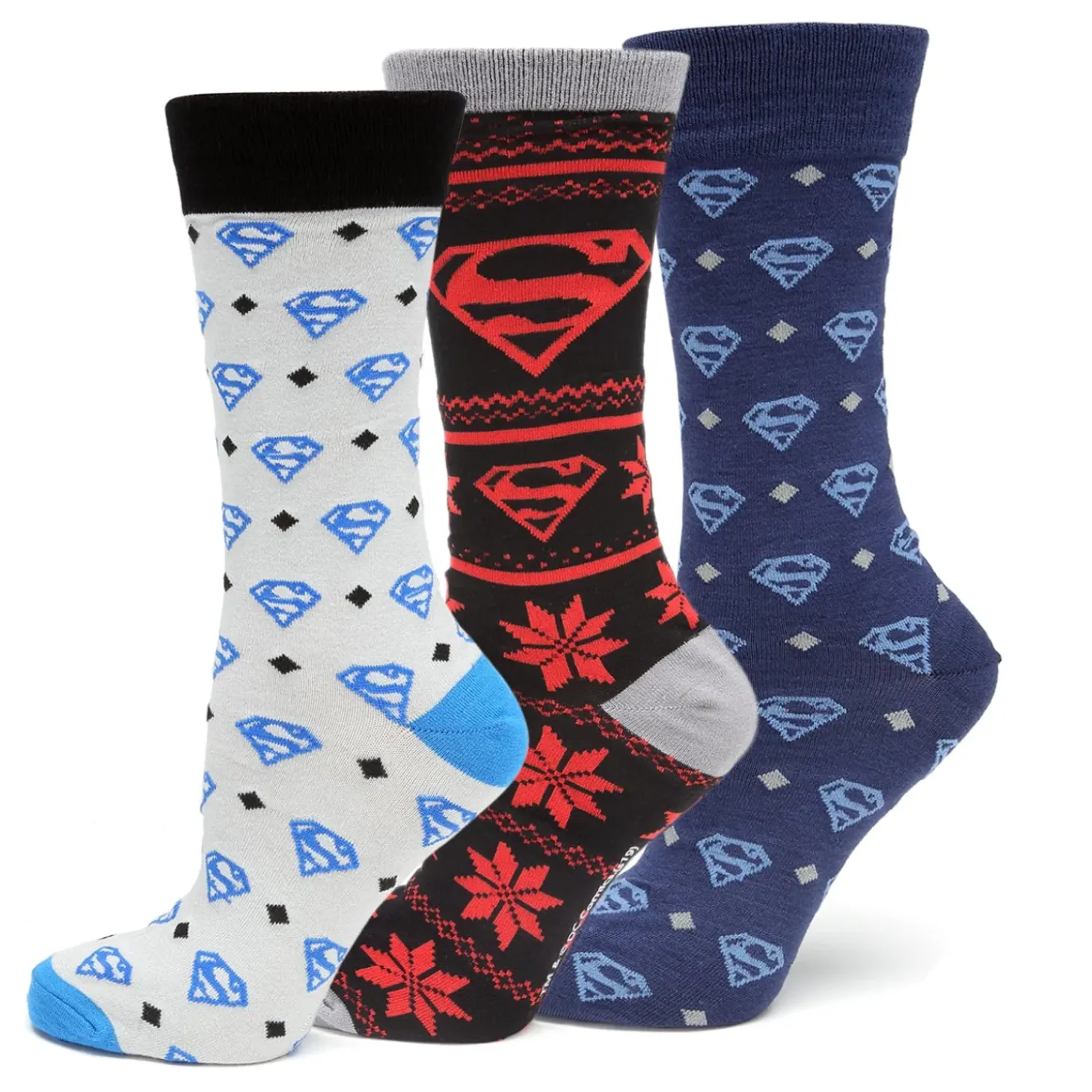 DC Comics Superman 3 Pair Sock Gift Set