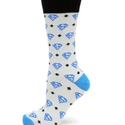 DC Comics Superman Diamond Gray Socks