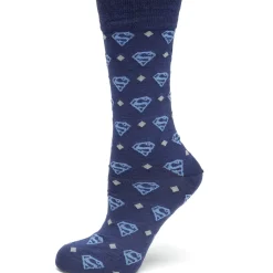 DC Comics Superman Diamond Navy Socks