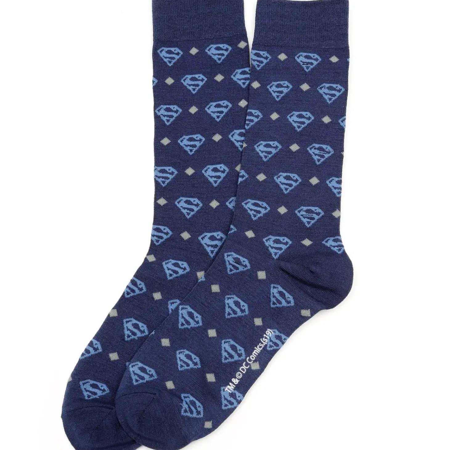 DC Comics Superman Diamond Navy Socks