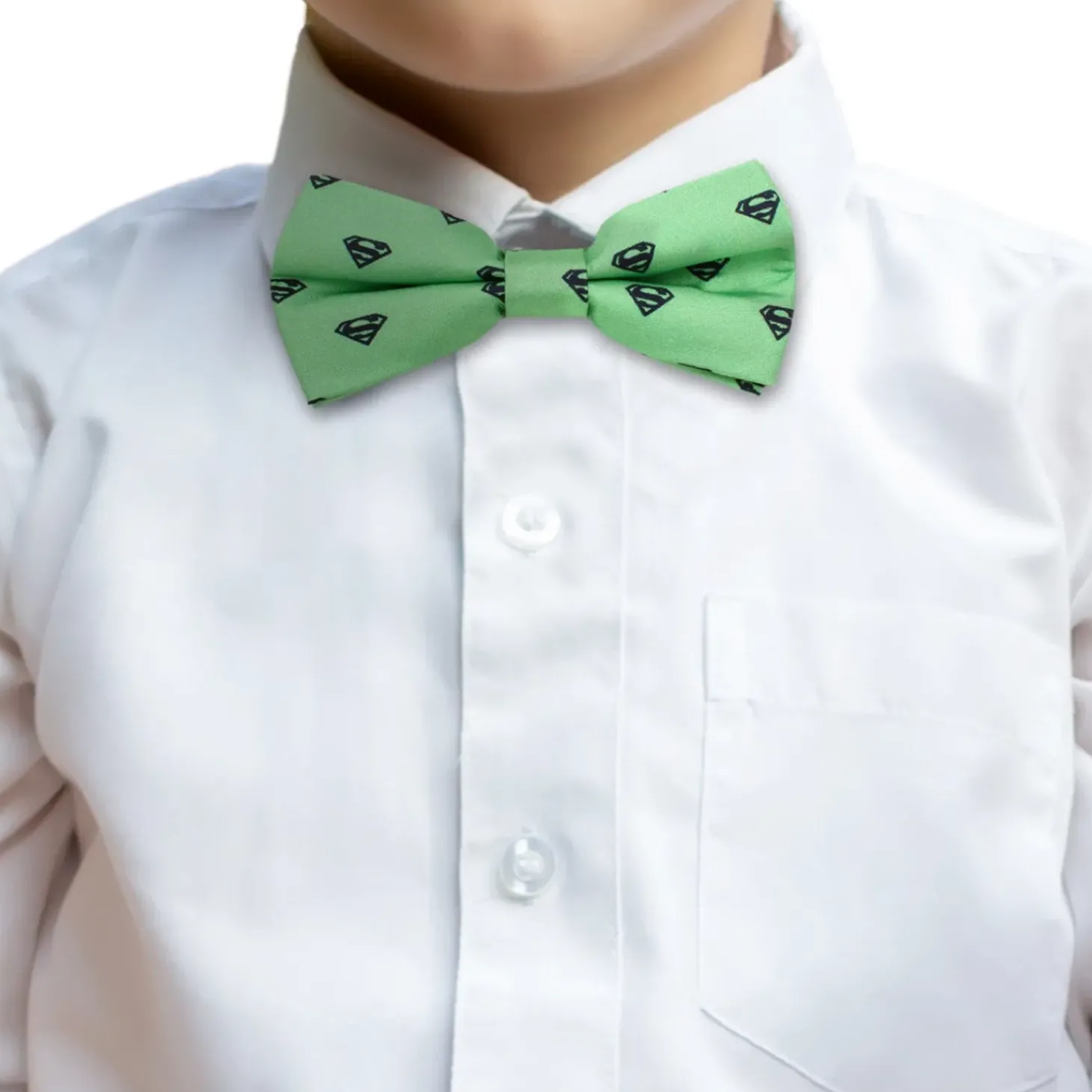 BOY DC Comics Superman Green Boys' Silk Bow Tie