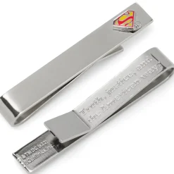 DC Comics Superman Hidden Message Silver Tie Bar