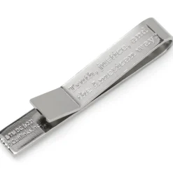 DC Comics Superman Hidden Message Silver Tie Bar