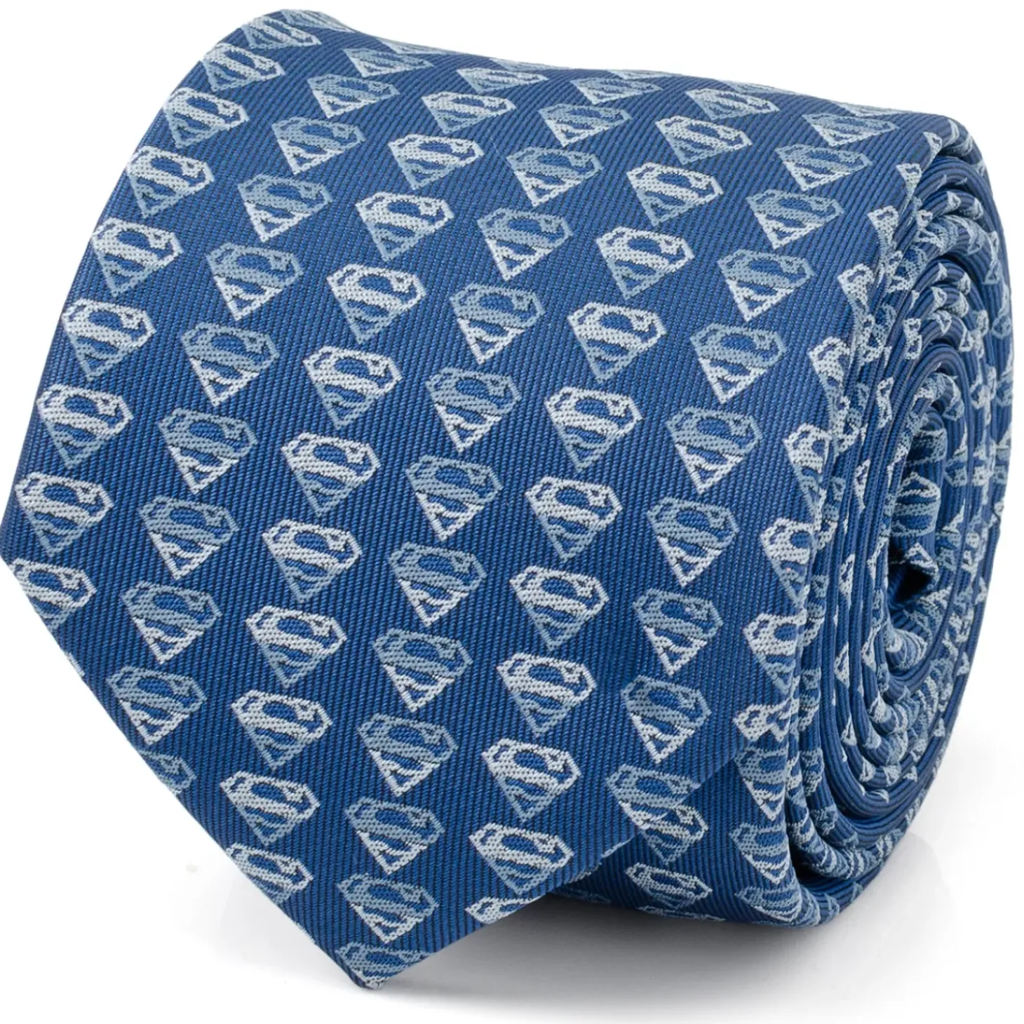 DC Comics Superman Shield Multi Blue Men's Tie