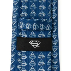 DC Comics Superman Shield Multi Blue Men's Tie