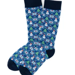 Cufflinks, Inc. Sweater Weather Blue Men's Socks