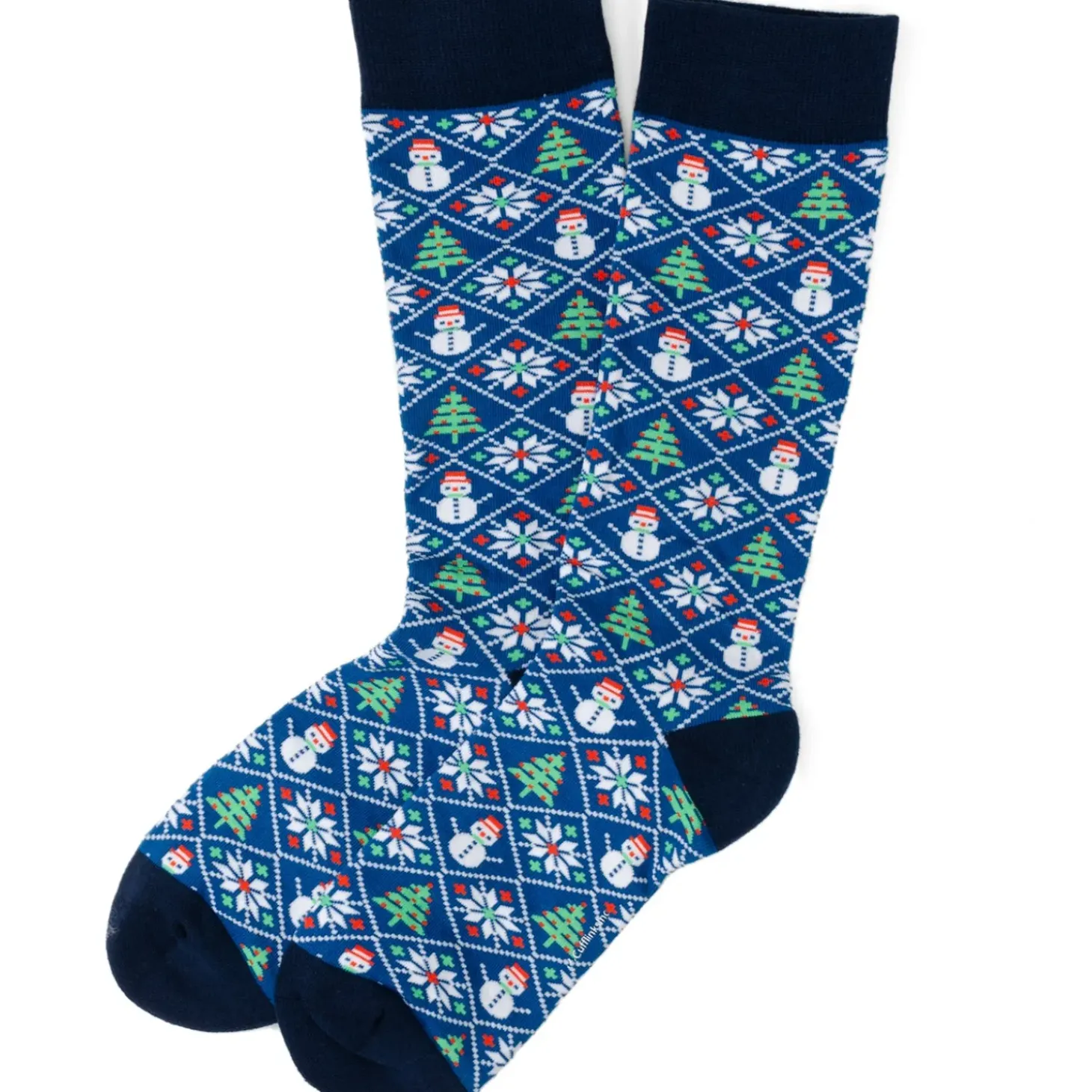Cufflinks, Inc. Sweater Weather Blue Men's Socks