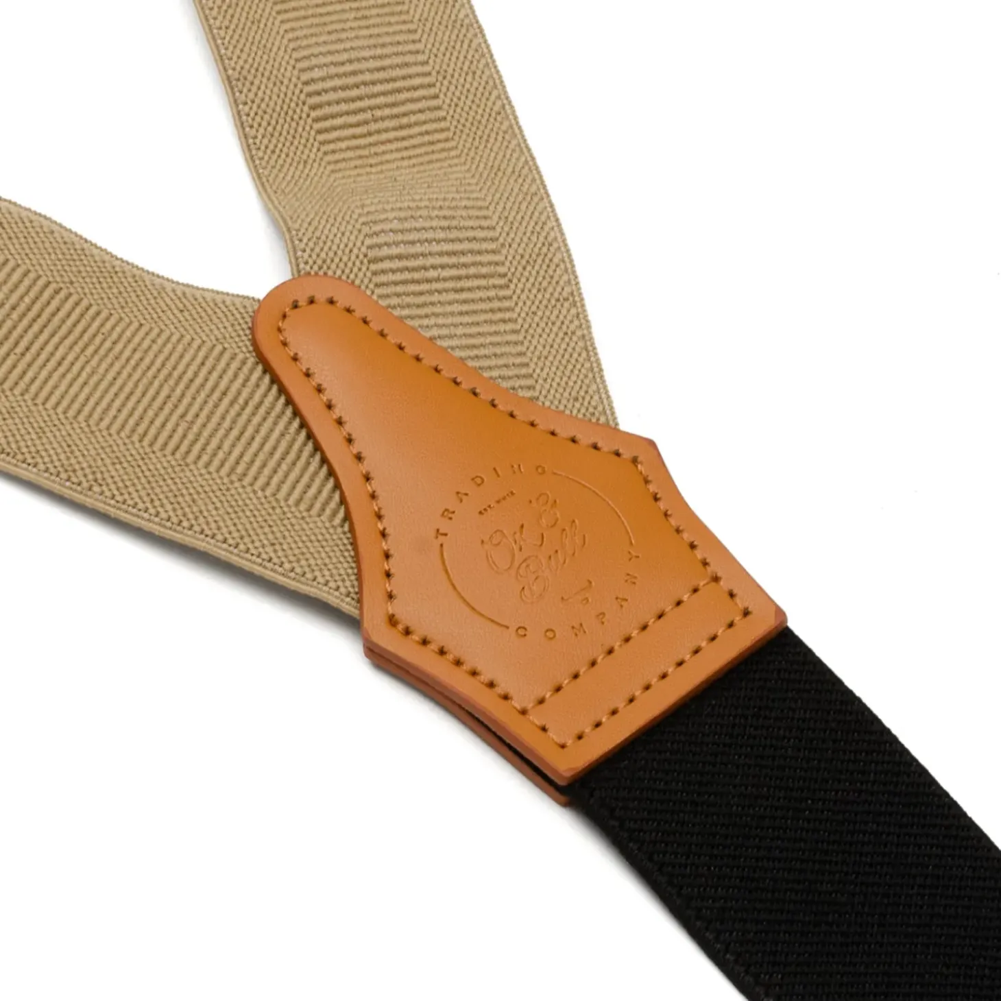 Ox and Bull Trading Co. Tan Clip Suspenders