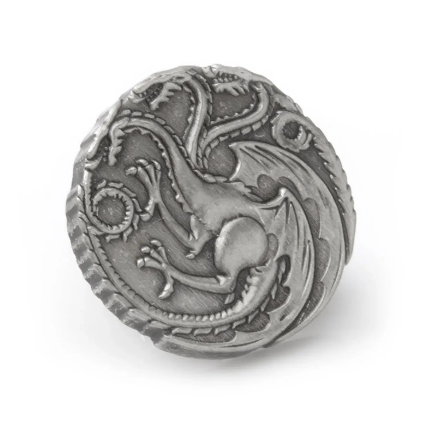 Game of Thrones Targaryen Dragon Antiqued Lapel Pin