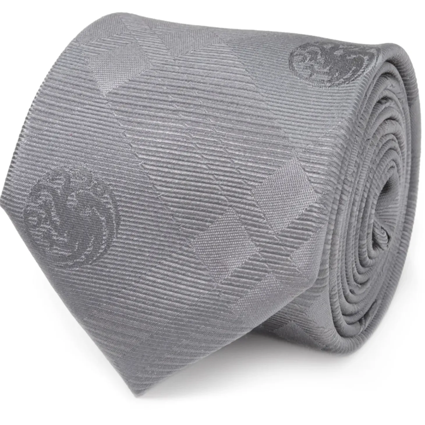 Game of Thrones Targaryen Dragon Gray Plaid Silk Men's Tie