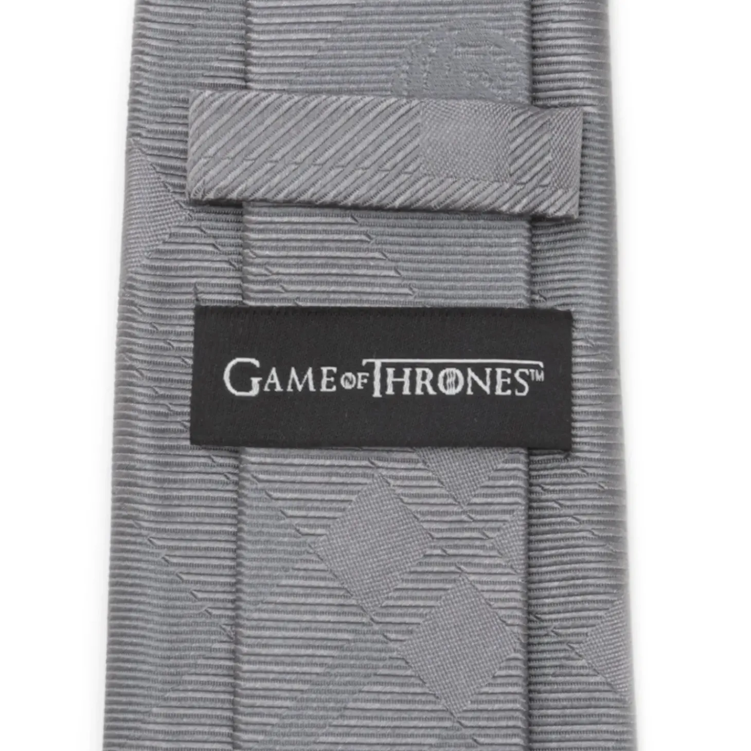 Game of Thrones Targaryen Dragon Gray Plaid Silk Men's Tie