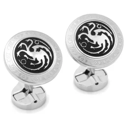 Game of Thrones Targaryen Filigree Stainless Steel Cufflinks