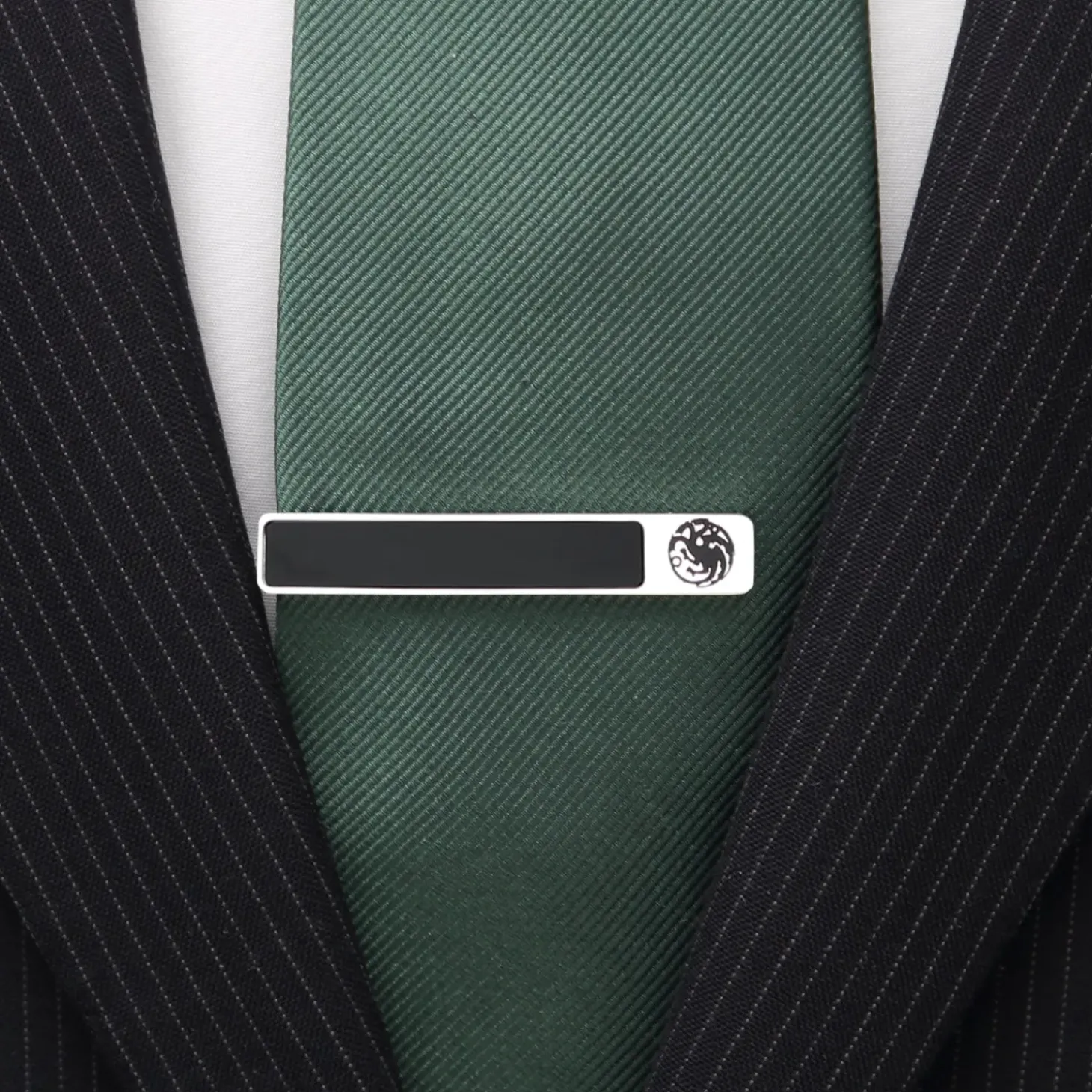 Game of Thrones Targaryen Onyx Tie Clip