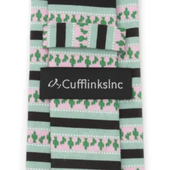 Cufflinks, Inc. Texas Cactus Stripe Sage Men’s Tie