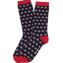 Cufflinks, Inc. Texas State Black Sock