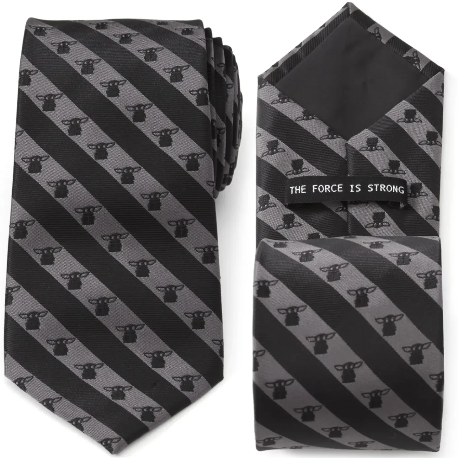 Star Wars The Child Charcoal Stripe Men's Tie