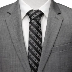Star Wars The Child Charcoal Stripe Men's Tie