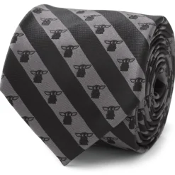 Star Wars The Child Charcoal Stripe Men's Tie