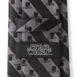 Star Wars The Child Charcoal Stripe Men's Tie