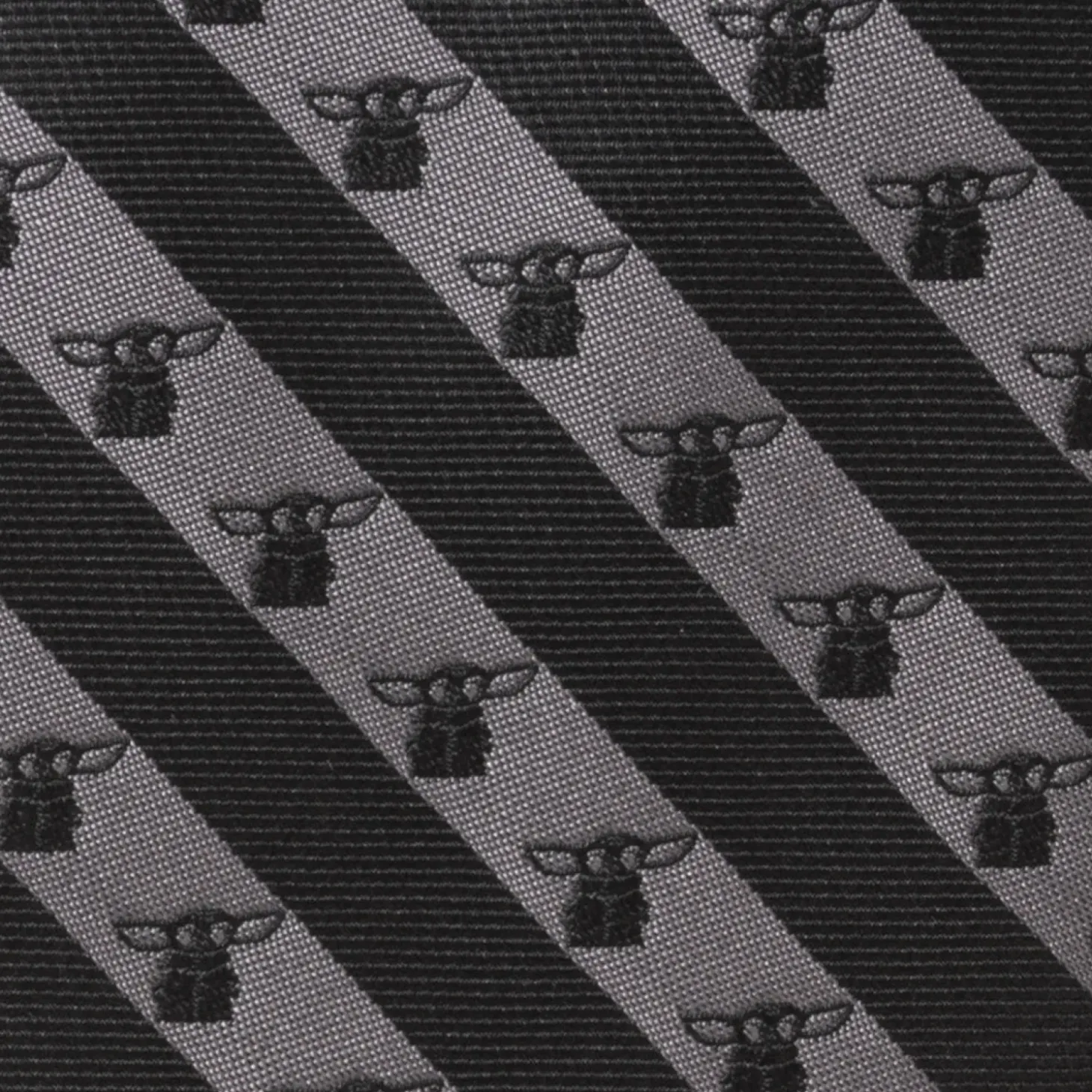 Star Wars The Child Charcoal Stripe Men's Tie