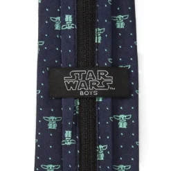 BOY Star Wars The Child Dotted Navy Boy's Zipper Tie