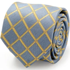Ox and Bull Trading Co. The Edward Tie (Gold Check Men's Tie)