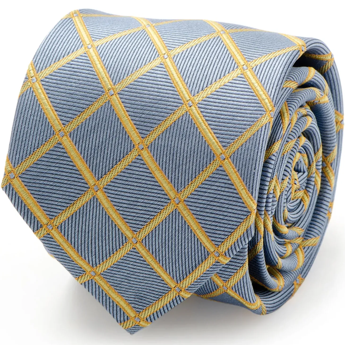Ox and Bull Trading Co. The Edward Tie (Gold Check Men's Tie)