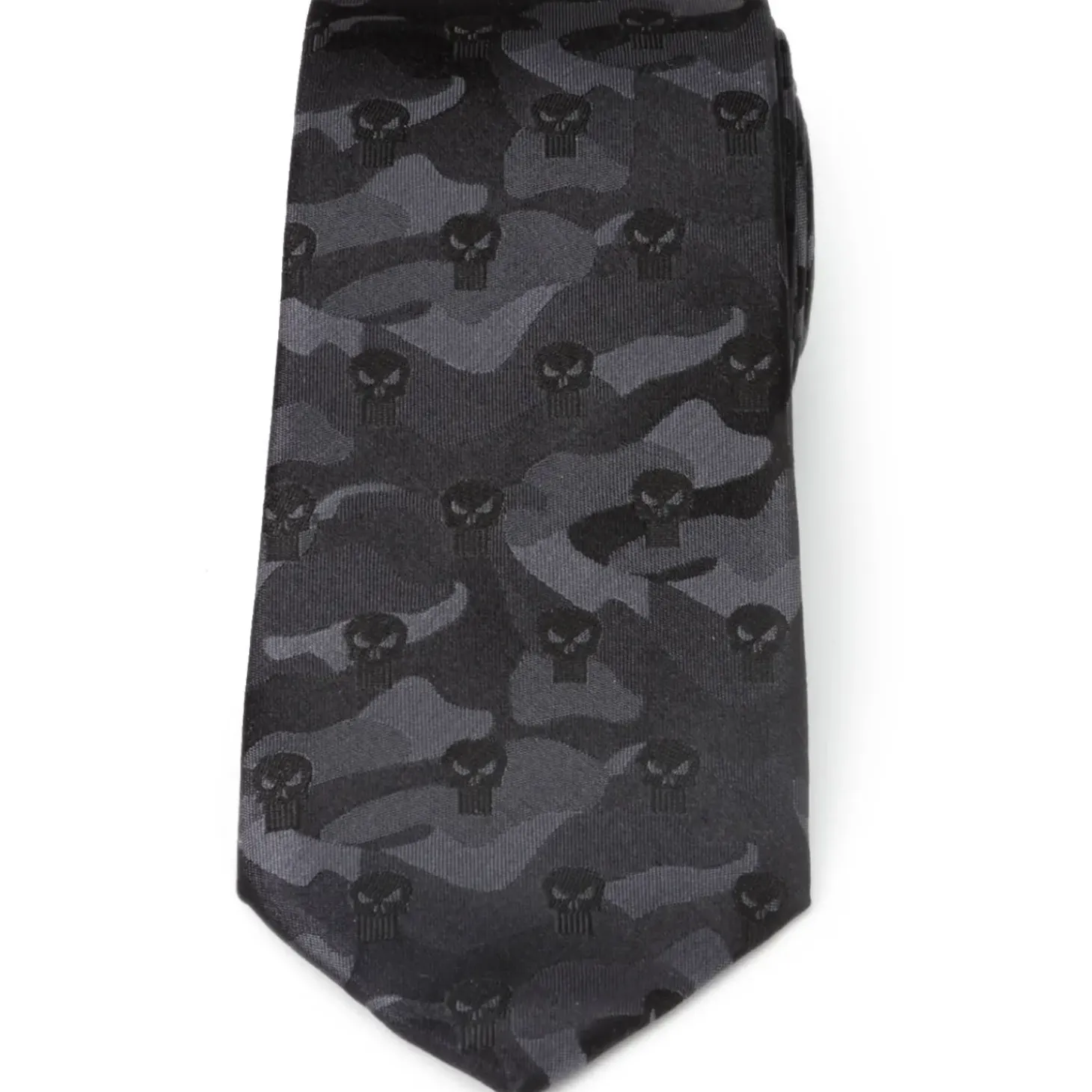 Marvel The Punisher Camo Black Silk Men's Tie