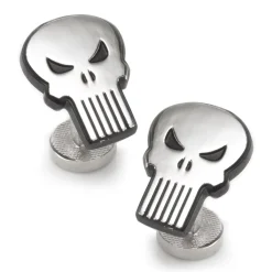 Marvel The Punisher Silver Cufflinks