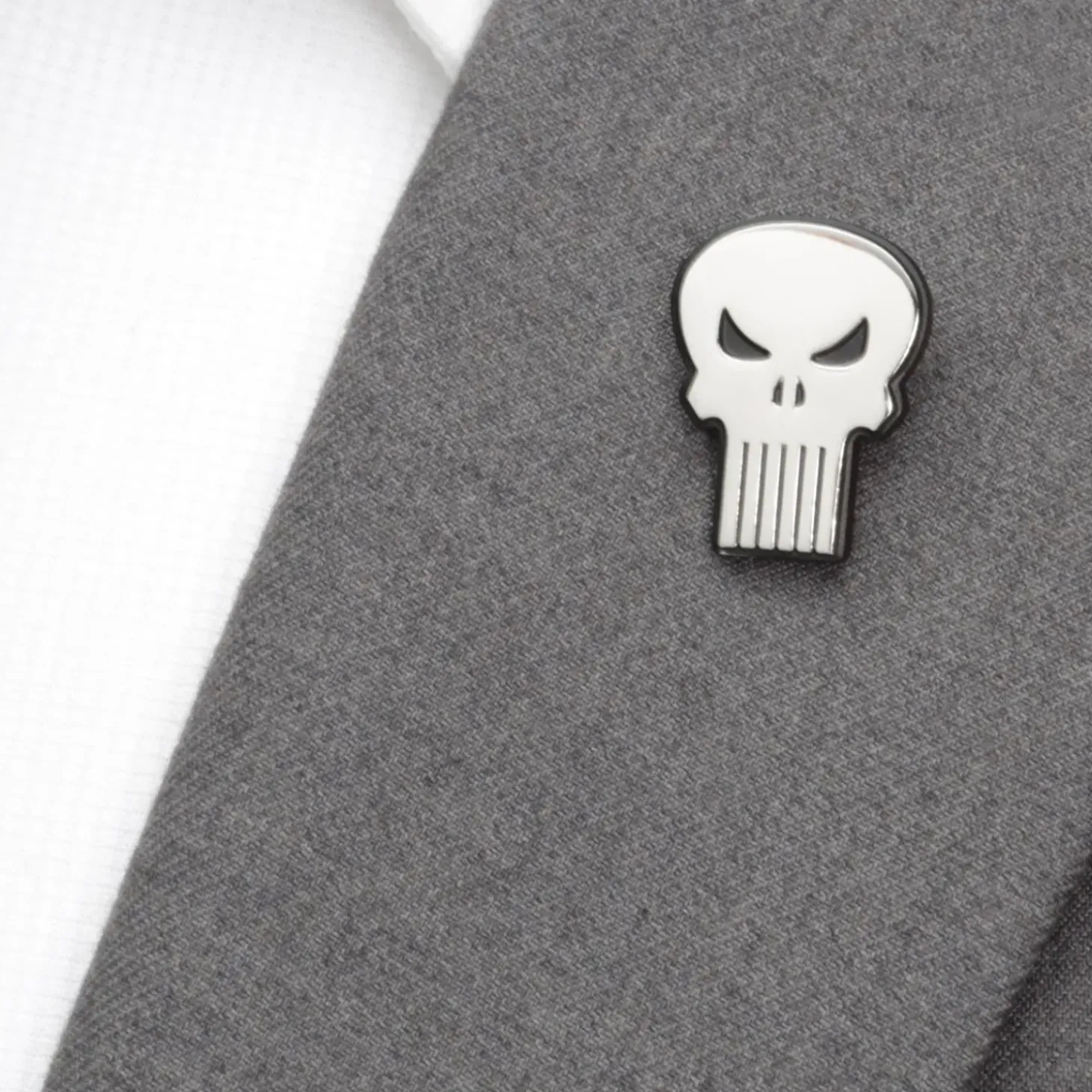 Marvel The Punisher Silver Lapel Pin